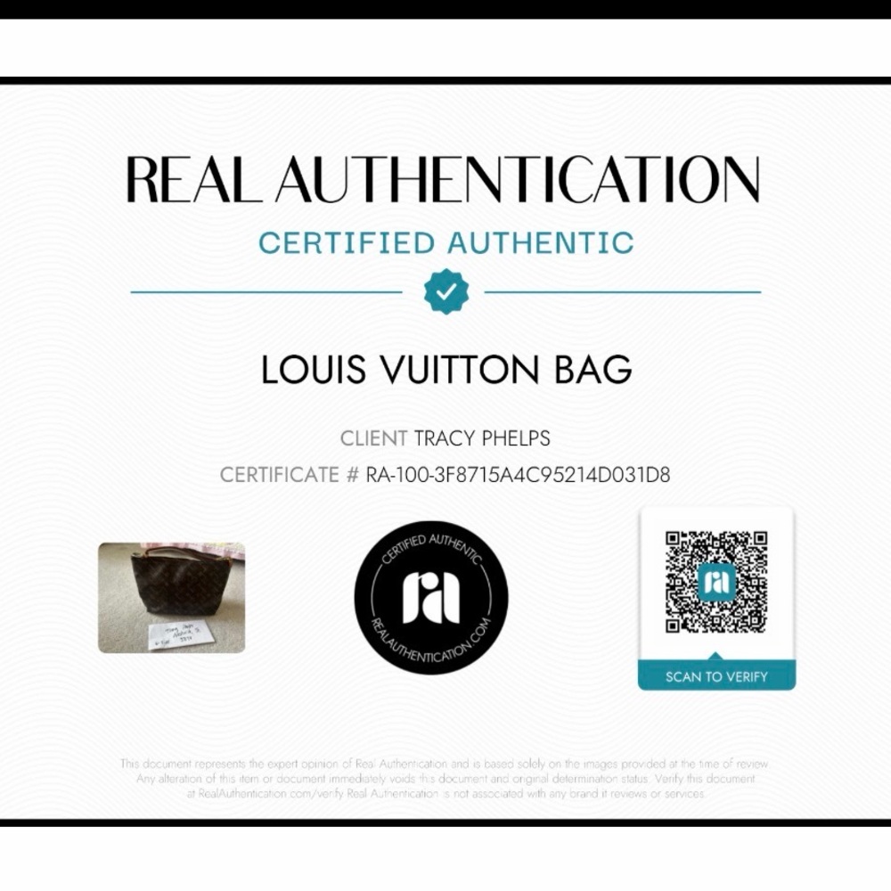Louis Vuitton Mono Sully MM
 Certificate of authenticity. Photos  for condition